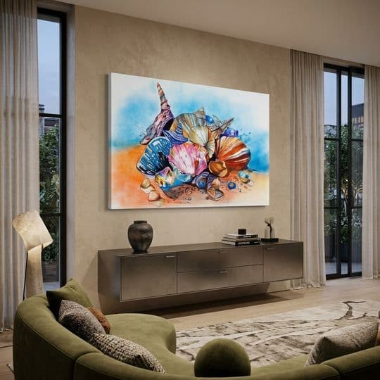 Renkli Egzotik Balık ve Deniz Canlıları Çizimi