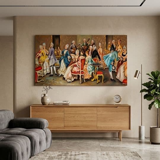 Klasik Saray Dansı ve Balo Duvar Resmi Tablosu